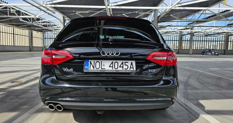Audi A4 cena 49900 przebieg: 259314, rok produkcji 2015 z Barczewo małe 379